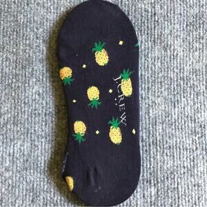 J.Crew Women's Ankle Pineapple Print No Show Socks